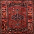 thumbnail image 1 of Ahgly Company Machine Washable Indoor Square Traditional Dark Sienna Brown Area Rugs, 5' Square, 1 of 7