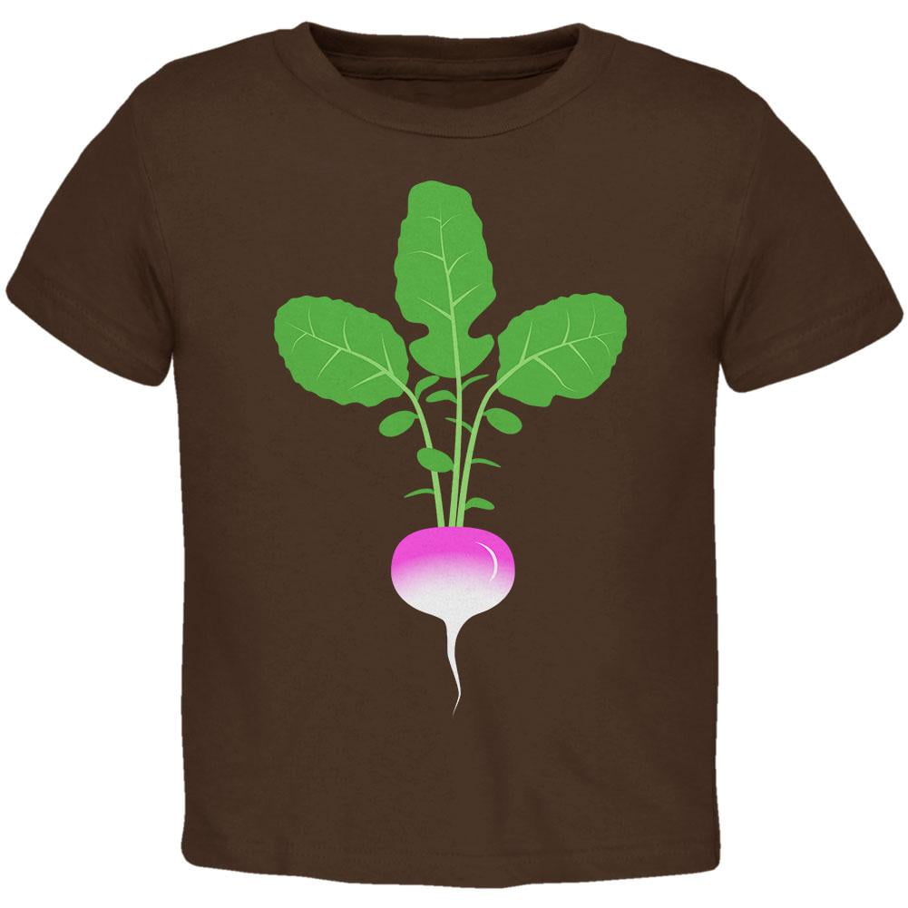 Halloween Vegetable Turnip Costume Toddler T Shirt Brown 3T
