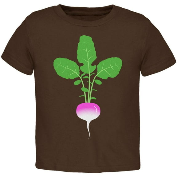 Halloween Vegetable Turnip Costume Toddler T Shirt Brown 2T