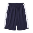 thumbnail image 3 of longantii Men's Tear Away Shorts with Side Snap Knee Hip Replacement Kit After Surgery Post Surgery Adaptive Cotton Shorts Without Pocket Navy M, 3 of 6