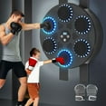 thumbnail image 1 of Boxeo musical con guantes de boxeo, boxeo inteligente con Bluetooth, para niños y adultos, montado en la pared, para casa, oficina, gimnasio, equipo de entrenamiento de boxeo, par de guantes de boxeo., 1 of 9