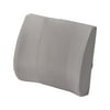 Duro-Med Contour Foam Lumbar Back Support Cushion Pillow with Strap, Gray