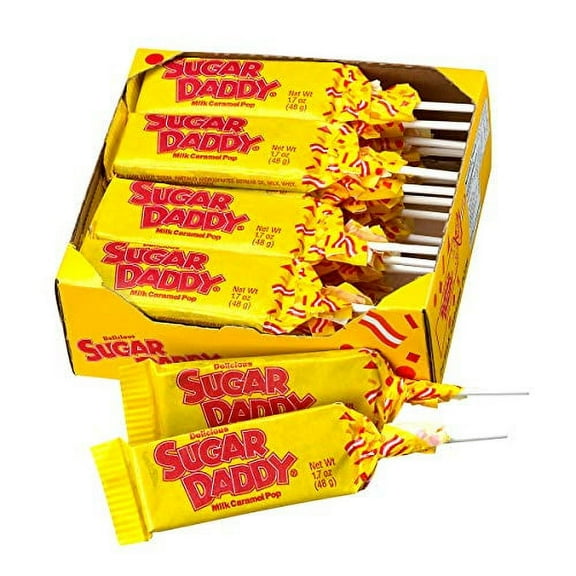 Charms Sugar Daddy Milk Caramel LolliPops [case of 24]
