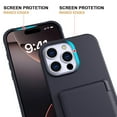 thumbnail image 3 of Allytechgroup Phone Case for Apple iPhone 16 Pro Max, Shockproof iPhone 16 Pro Max Case with Credit Card Slots, Hidden Makeup Mirror Stand Anti-Scratch Protection Hard PC iPhone 16 Pro Max Cover,Black, 3 of 7