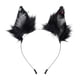 thumbnail image 1 of Diadema de orejas para Halloween, decoración, regalos, artículos para fiestas, disfraz de fiesta, tocado Gris Negro, 1 of 9