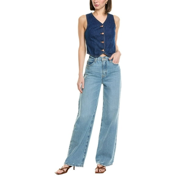 STAUD womens x Wrangler Vest, s, Blue