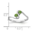 thumbnail image 2 of Primal Gold 14 Karat White Gold 3mm Peridot Ring, 2 of 3
