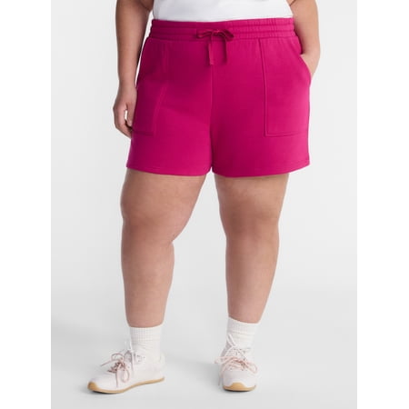Terra & Sky Women s Plus Size Fleece Shorts Sizes 0X-5X