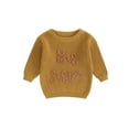 thumbnail image 1 of SUNSIOM Pull pour Filles, Broderie de Lettres, Col Rond, Manches Longues, Automne Hiver, 1 of 8