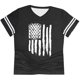 thumbnail image 4 of Fiudx Liquidación de Ahorros de Verano Camiseta Informal con Cuello En V y Mangas Raglán con Estampado Del Día de La Independencia para Mujer, 4 of 5