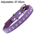 thumbnail image 2 of Cute, dazzling, shiny, elegant fancy suede with 1 row of shiny rhinestone crystals, 2 of 5