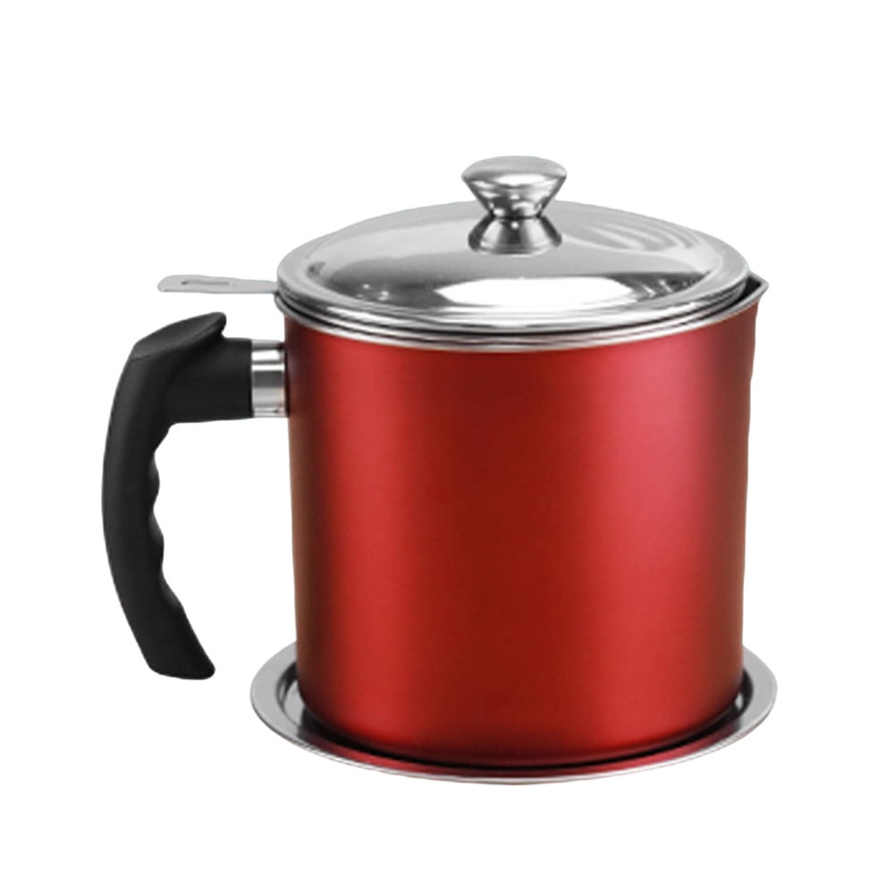 Kitchen Stainless Steel Oil Filter Pot Durable Stainless Steel 1.3L ...