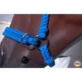 thumbnail image 4 of Hilason Flat Braided Paracord Horse Headstall Bridle Turquoise Crystals, 4 of 5