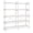 White, variant on Amadwell 5-Tier Bookshelf with 10 Open Shelves, 47" Freestanding Bookcase, Sturdy Metal Frame, for Living Room, Brown
