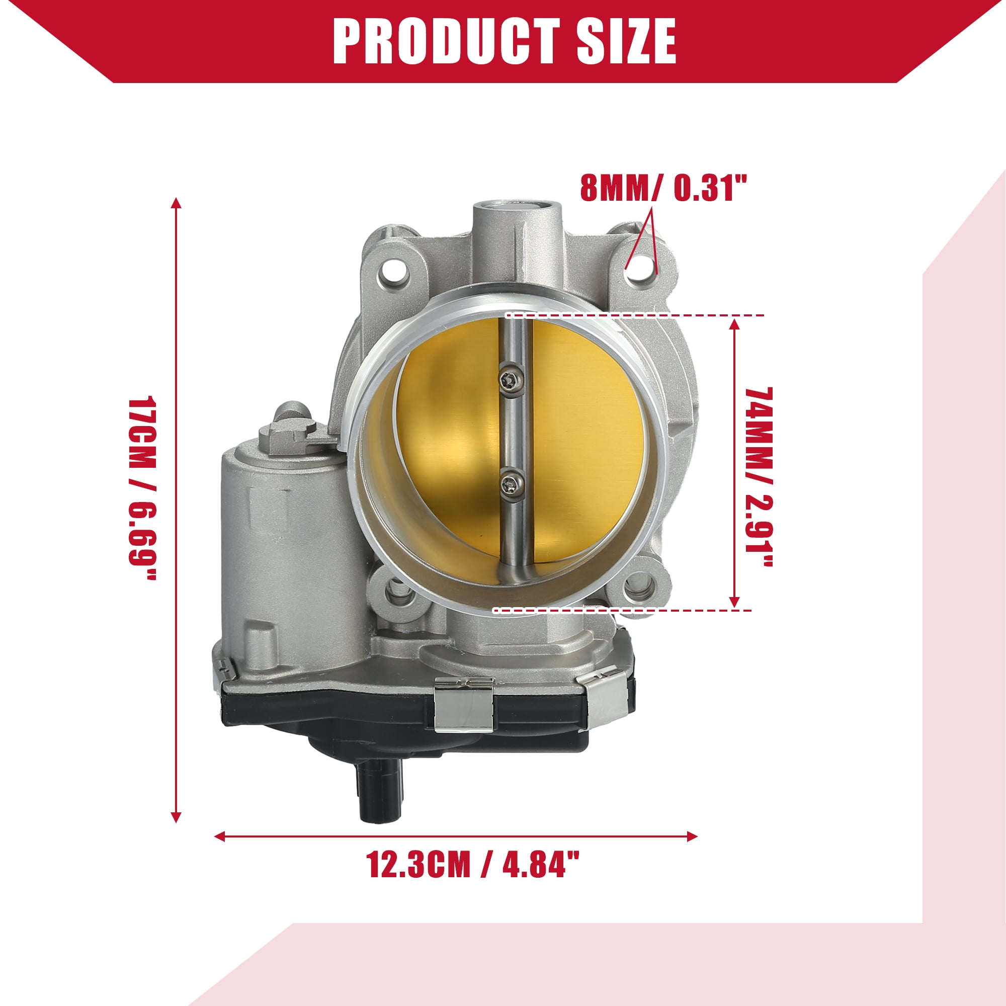 Unique Bargains 12676296 Electronic Throttle Body Assembly with TPS Sensor for Chevrolet Express 2500 2018-2020