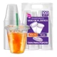 thumbnail image 1 of Berry Hip 100 Vasos de Plastico de 12 oz (355 ml) con Tapa Plana, Perfecta para Popotes, Transparentes, Vasos Perfectos para Llevar Café, Chocolate, Bebidas Frias, Batidos, Malteadas Best Trading VTP12-2, 1 of 5