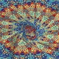 thumbnail image 6 of Kll Round Mandala Print Women'S Sarong Coverups Short Bathing Suit Wrap Skirt Beach Wrap Swimsuit Cover Ups, 6 of 7