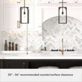thumbnail image 5 of Hunter - Dukestown 1-light Natural Black Iron, Small Pendant Light, Dimmable, Formal Style, Lantern Shaped, for Bedrooms, Dining, Living Rooms - 19737, 5 of 7