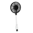 thumbnail image 3 of Mini ventilador portátil USB de escritorio con rotación de 360 degree, mini ventilador de bolsillo flexible Negro 28x8x28cm, 3 of 9