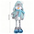 thumbnail image 5 of Sahpxhe Christmas Snowman Plush Decor, 21 inch Adorable Blue Winter Standing Stuffed Toy for Home Table Fireplace Indoor Decorations, 5 of 6