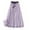Purple, variant on Patlollav A-Line Skirts Womens Summer Loose Solid Embroidery Elastic Waist Cotton Linen Mid-Calf Skirt