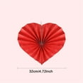 thumbnail image 3 of 8pcs Love Heart Shaped Paper Fans for Wedding and Anniversary Decorative Folding Fan Valentines Day Party Supplies, 3 of 8