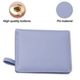 thumbnail image 3 of Monedero pequeño de cuero con doble pliegue para mujer Laklulu, monedero pequeño de cuero con doble pliegue, monedero pequeño para mujer, 3 of 5