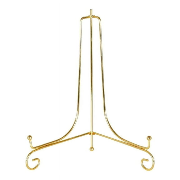 Gold Display Stand Craft Bracket Book Holder Photo Pedestal Bowl Dish Frame Picture Plate Rack Easel Storage Decor-15cm