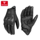 thumbnail image 5 of Guantes de cuero auténtico para motocicleta, resistentes al agua, a prueba de viento, para invierno, cálidos, transpirables, para operar al tacto, protección de palma y puño para Moto, 5 of 5