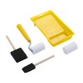thumbnail image 1 of simhoa Mini Paint Rollers Compact Paint Roller with Tray for Door Cabinet Paintwork Yellow, 1 of 8