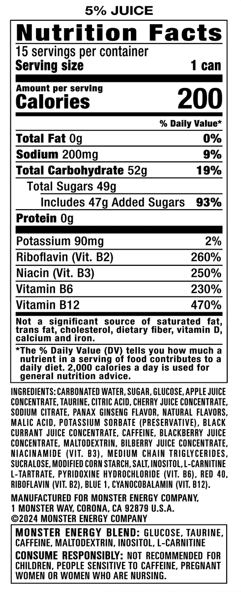 Juice Monster Viking Berry 15 Pack - 16 Fl Oz