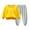 Yellow 2, variant on FAIWAD Toddler Baby Boys Girls Set 2pc Kids Long Sleeve Crewneck Sweatshirt and Long Pants Winter Fleece Daily Tracksuits
