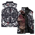 thumbnail image 3 of Chaqueta cortavientos sin mangas para hombre, con estampado de arte abstracto en 3D, para exteriores, para montar en motocicleta, para acampar, para otoño e invierno, 3 of 4