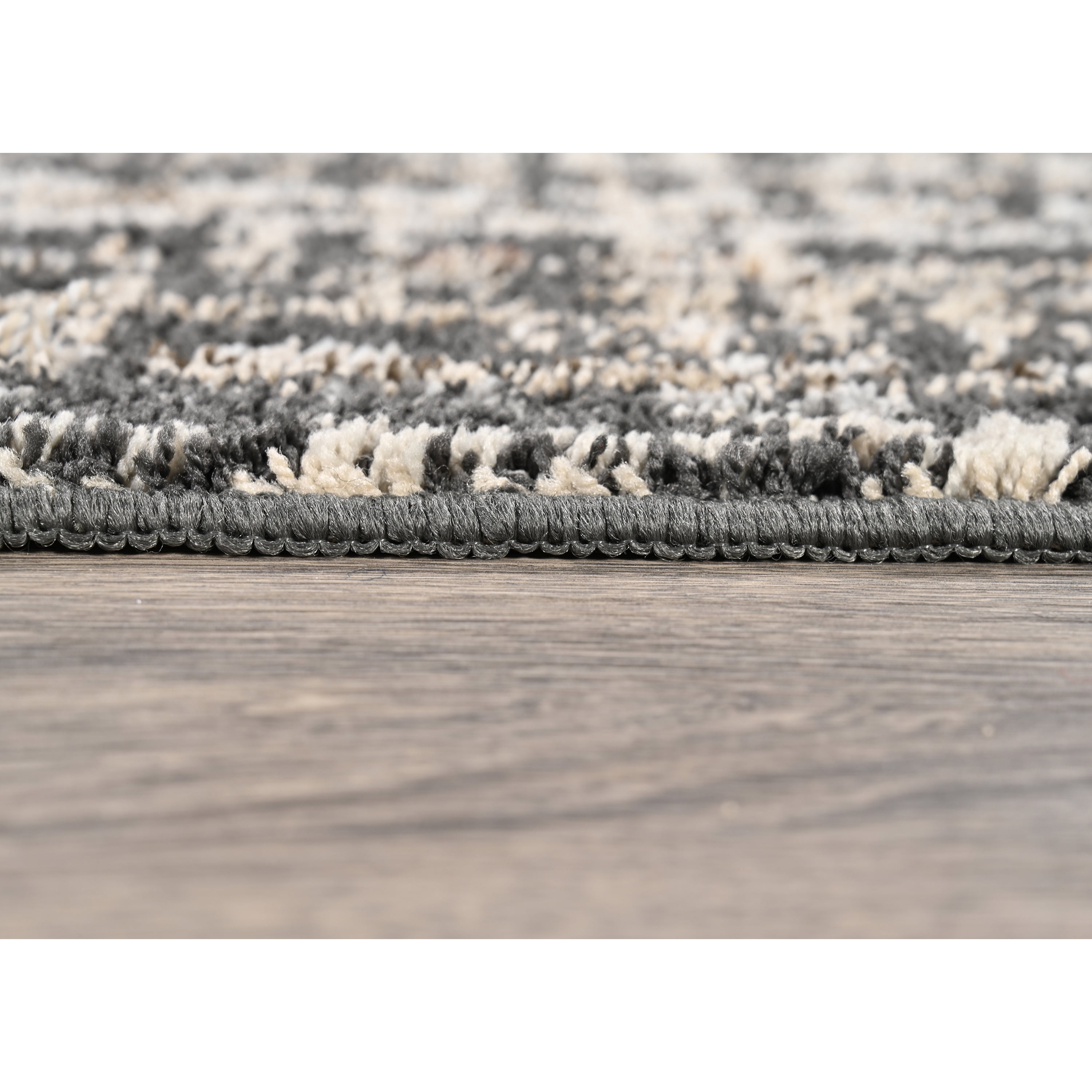 Garland Rug Rumba Cinder Gray/Earth Tone Indoor Runner Rug, 3' x 12'