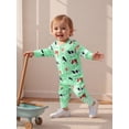 thumbnail image 4 of BemeyourBBs Western Cowboy Outfits Baby Boy Cow Printed Romper Long Sleeve Fall Zipper Jumpsuits Newborn Fall Winter Spring Clothes, 4 of 9
