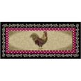 thumbnail image 1 of Mayberry Rug CC20679 20X44 20 x 44 in. Cozy Cabin Free Range Printed Nylon Kitchen Mat & Rug, Black, 1 of 1