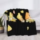 thumbnail image 3 of Fotbe Bee Happy Sunflower Gnomes Manta de Franela con Estampado, Manta Ultrasuave para Cama, Sofá, Auto, Hipoalergénica y Antibolitas-80"x60", 3 of 6
