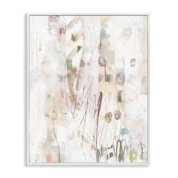 Stupell Industries Contemporary Soft Neutral Pattern White Framed Giclee Art, 16 x 20, by June Erica Vess