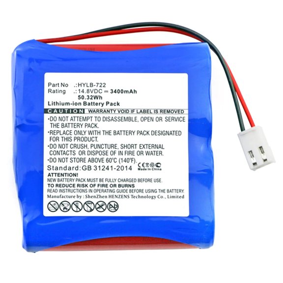 Batteries N Accessories BNA-WB-L9345 Medical Battery - Li-ion, 14.8V, 3400mAh, Ultra High Capacity - Replacement for Biocare HYLB-722 Battery