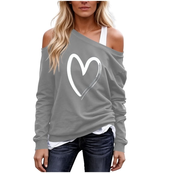 yillto Women's off Shoulder Tops Long Sleeve Casual Shirts Loose Lightweight Sweatshirt Fashion Ruched Tunics