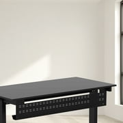 Stand Up Desk Store Under Desk Cable Management Tray Black Horizontal Computer Cord Raceway and Modesty Panel (Black, 39)