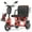 Red, variant on Foldable Mobility Scooter, 3 Wheel Scooter for Adults, Lightweight  & High-Power,Fits in Car Trunk, 300lbs Capacity, 20 mile Range, Black