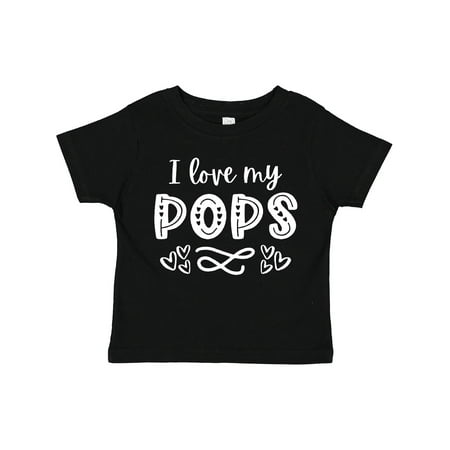 

Inktastic I Love My Pops with Hearts Gift Toddler Boy or Toddler Girl T-Shirt