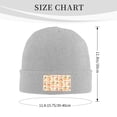 thumbnail image 3 of ZICANCN Seamless Pink Funny Peaches Knit Beanie Hat, Winter Cap Soft Warm Classic Hats for Men Women, Gray, 3 of 8