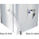 thumbnail image 2 of 2 Pack Refrigerator Lock With 4 Keys, Refrigerator Lock Dorm Freezer Door Lock And Child Safety Cabinet Lock With Strong Adhesive, 2 of 5