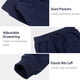 thumbnail image 5 of BIG ELEPHANT Pantalones Deportivos para Niños, Pantalones Deportivos de Algodón con Bolsillos y Cordón, Paquete de 3 (6-15 Años), 5 of 9