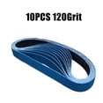 thumbnail image 1 of 10Pcs Sanding Belts 40 60 120 Grit For Portable Electric Belt Sander Table Grinder Polishing Metal Plastic Power Tool Acessories, 1 of 5