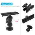 thumbnail image 3 of HUGFEGWE Fish Finder Mount Base, Universal 360 Degree Swivel Fishfinder Mounting Plate U2536-7435, 3 of 7