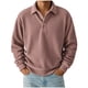 thumbnail image 1 of pstuiky manga larga para hombre, Cárdigan informal de manga larga con solapa y botones para hombre, color liso top de hombre xl, 1 of 4