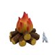 thumbnail image 2 of Lámpara de chimenea LED con simulación de llama de leña, efecto vintage A, 2 of 9
